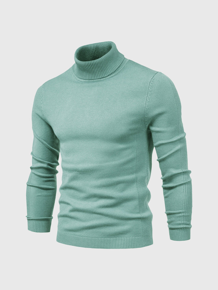Confortevole maglione dolcevita lavabile da uomo - stile e comfort per tutti i giorni