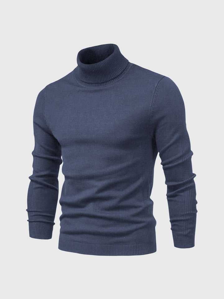 Confortevole maglione dolcevita lavabile da uomo - stile e comfort per tutti i giorni