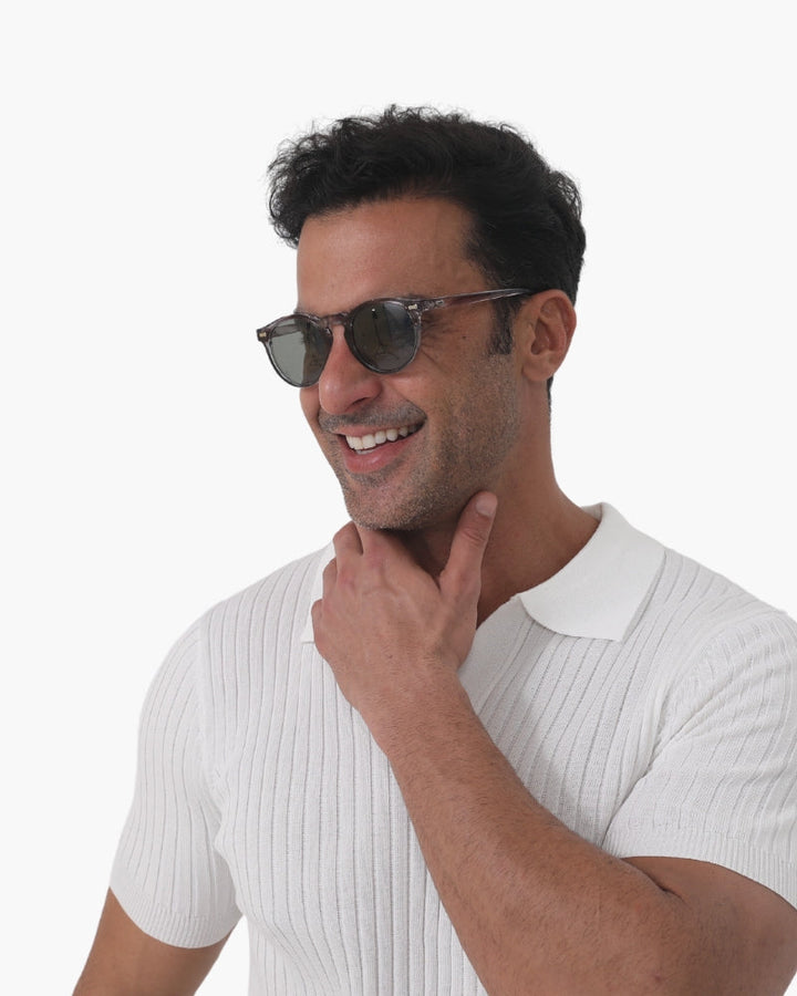 Occhiali da sole polarizzati da uomo alla moda per una visione chiara e confortevole