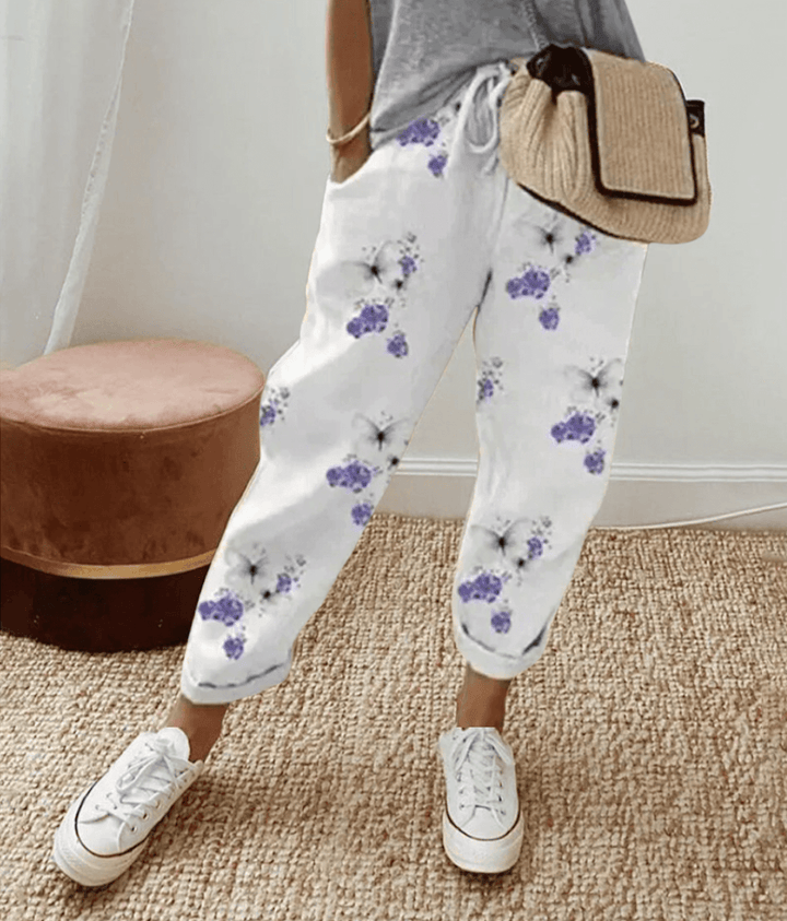 Pantaloni eleganti in cotone Beatrice™ - Stile e comfort per ogni occasione!
