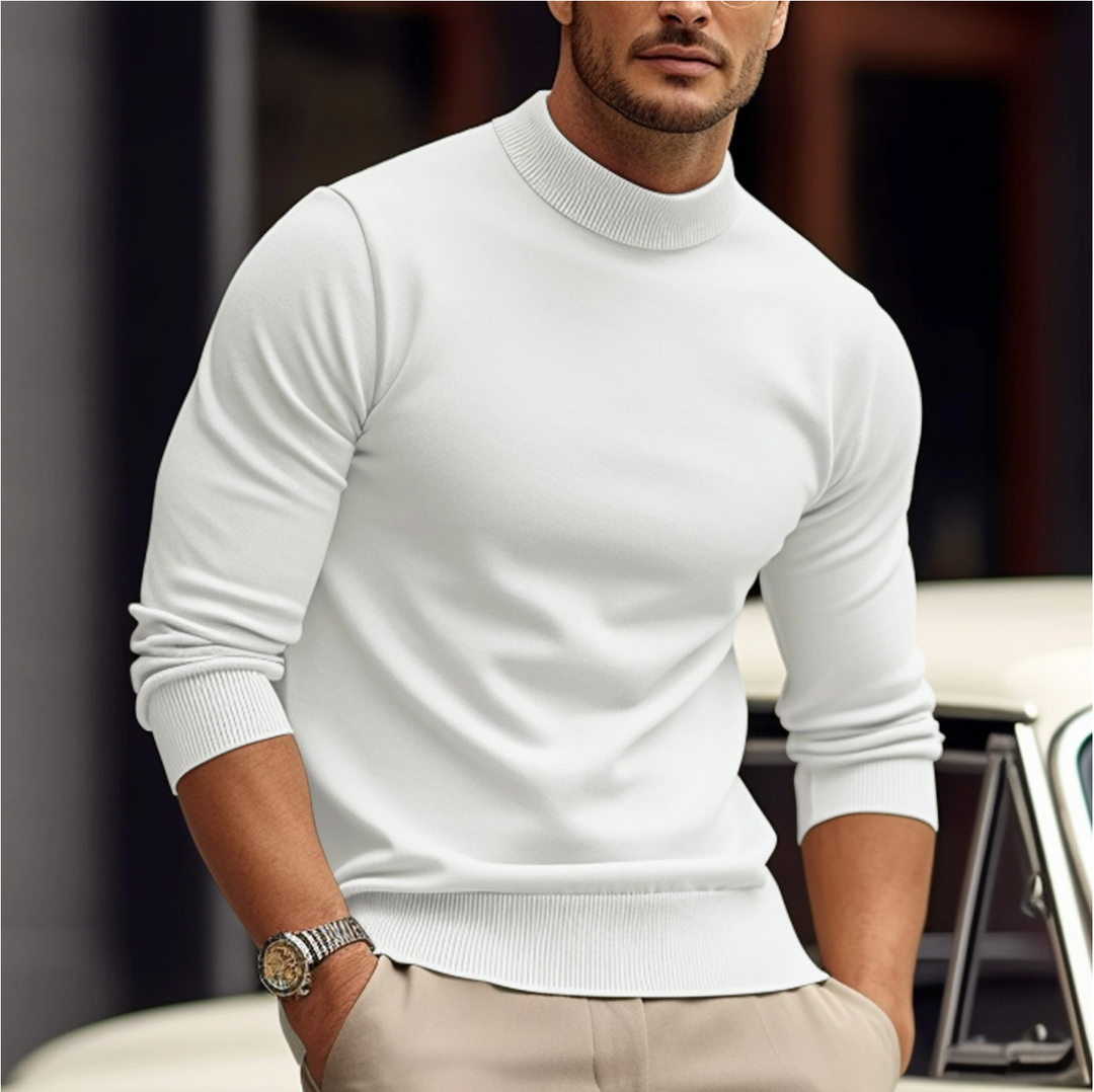 Elegante maglione da uomo in morbido e accogliente cotone - eleganza e comfort per tutti i giorni