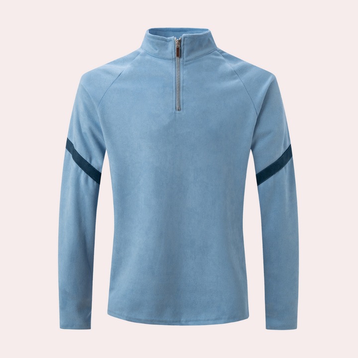 Elegante maglione da uomo in lussuoso misto lana, classico ed elegante per ogni occasione.