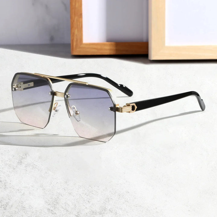 Moderna e geometrica Sonnenbrille per bambini per un look elegante