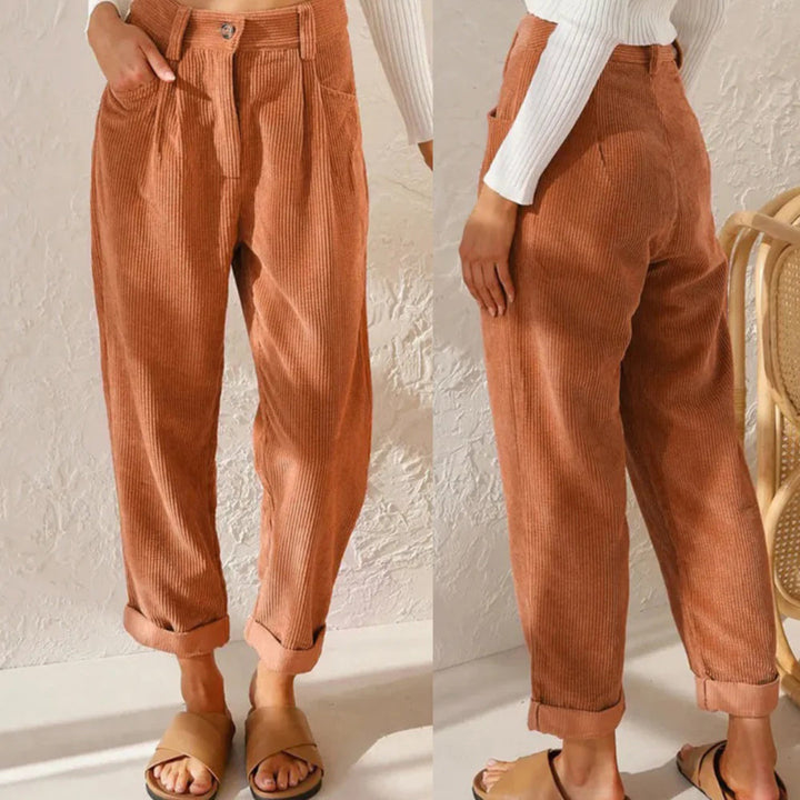Eleganti pantaloni da donna a vita alta per un look alla moda