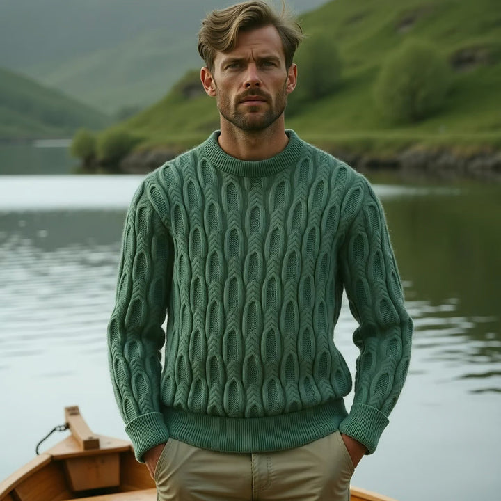 Elegante maglione da uomo in maglia - elegante, caldo e versatile per ogni occasione