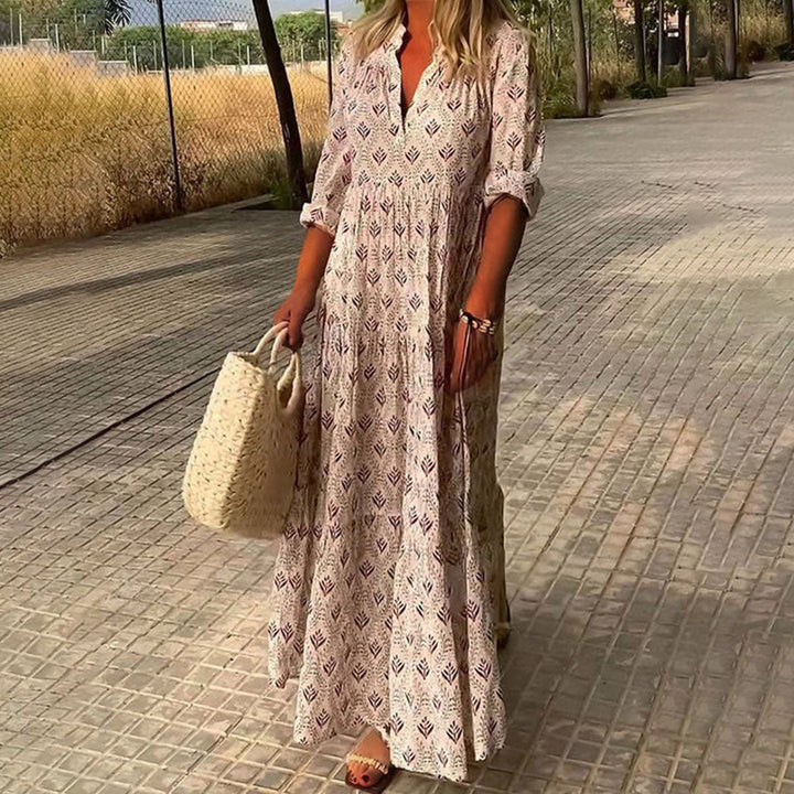 <p>Abito Maxi Boho Vibrante di Nyomi - Perfetto per Ogni Occasione!</p>