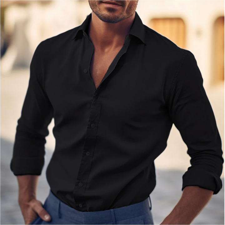 Elegante camicia da uomo dal taglio classico e senza tempo