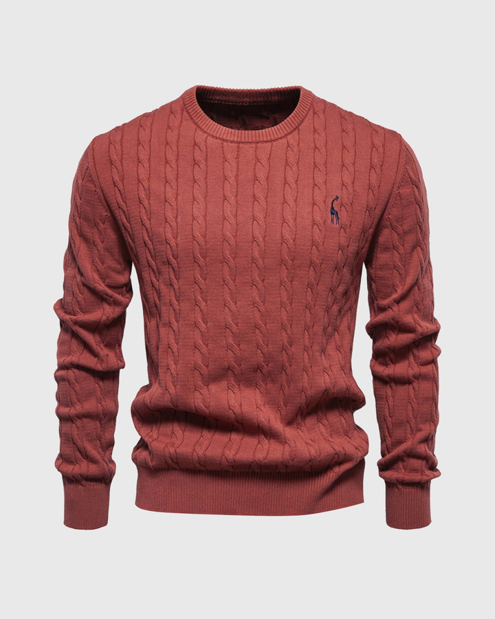 Elegante maglione da uomo in maglia di cotone - eleganza e comfort senza tempo
