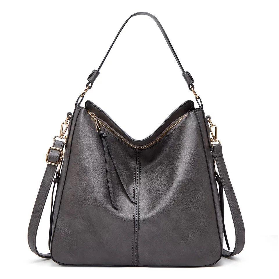 Ersilia™ - Elegante borsa in pelle con grande capacità e tasche laterali