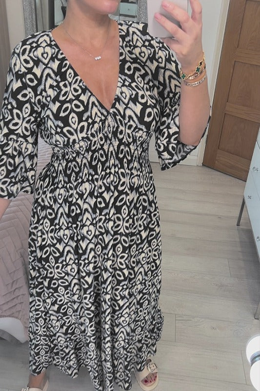 Vestito floreale bohemien chic di Solenne