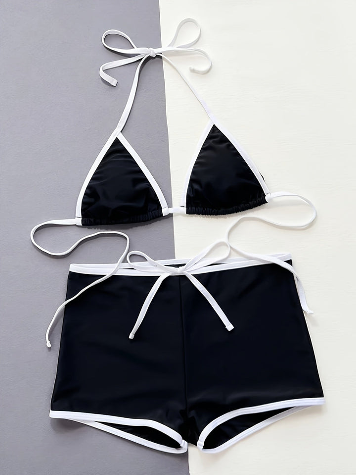 Margaria Optimaal Sportieve Bikiniset met Stijlvolle Triangel Top en Zachte, Comfortabele Short
