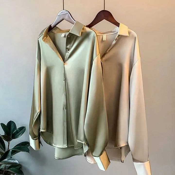 Elegante polo da donna a maniche lunghe - eleganza e comfort per tutti i giorni