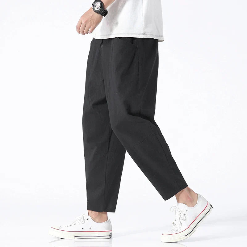 Eleganti pantaloni da uomo in lino in una varietà di colori - comfort e stile per ogni occasione