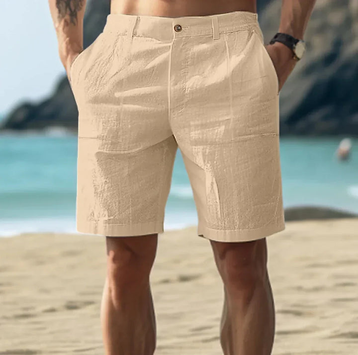 Eleganti pantaloncini da uomo in lino - Comfort e freschezza per le calde giornate estive