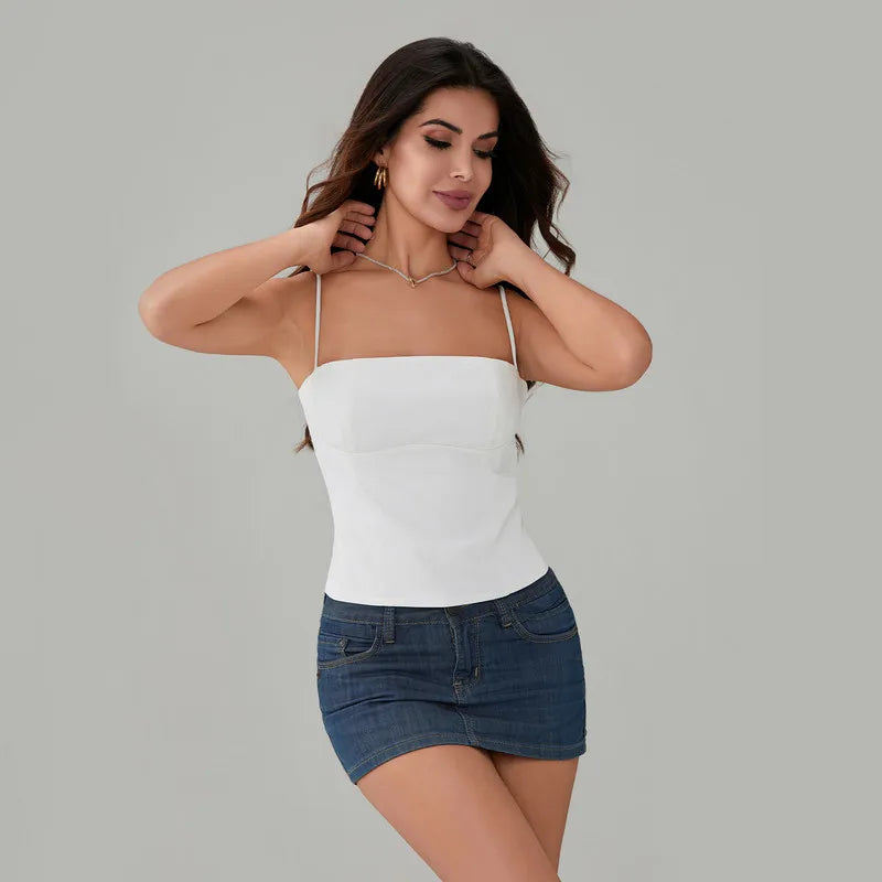 Gracelyn - Crop Top Slim Fit Elegante e alla Moda