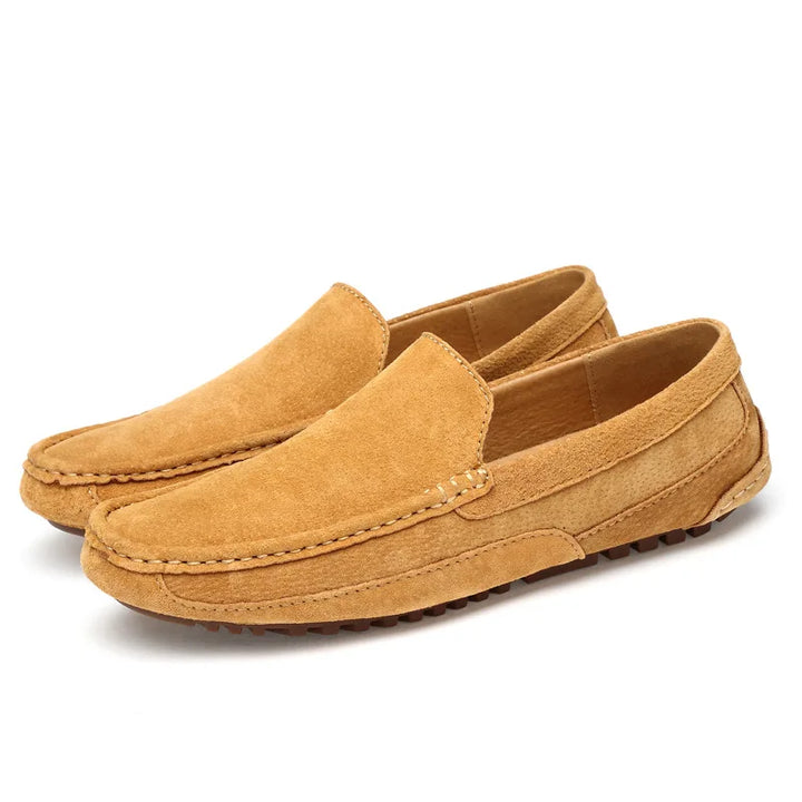 Eleganti mocassini da uomo in pelle scamosciata naturale - eleganza e comfort per tutti i giorni