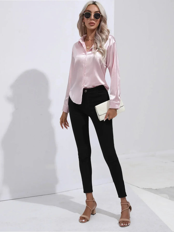 Isotta - Satijnen Blouse