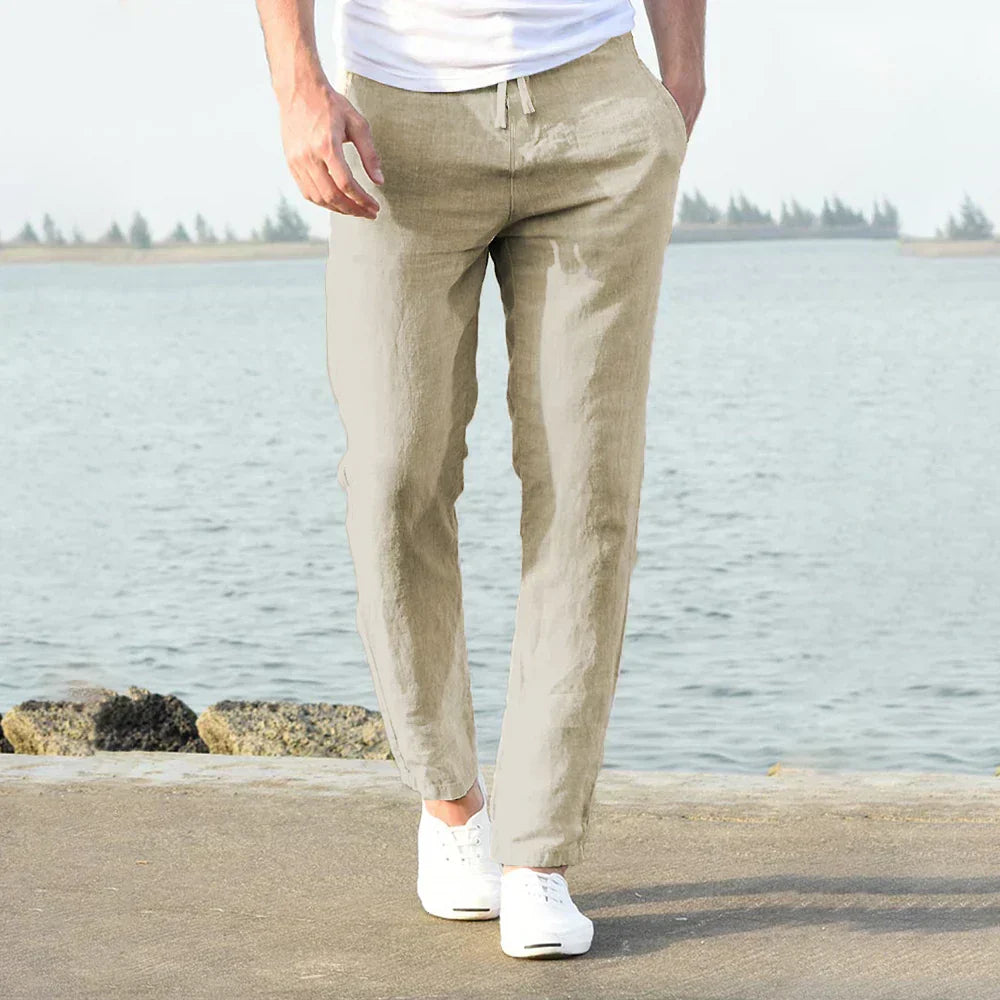 Stijlvolle heren linnen broek voor de zomer