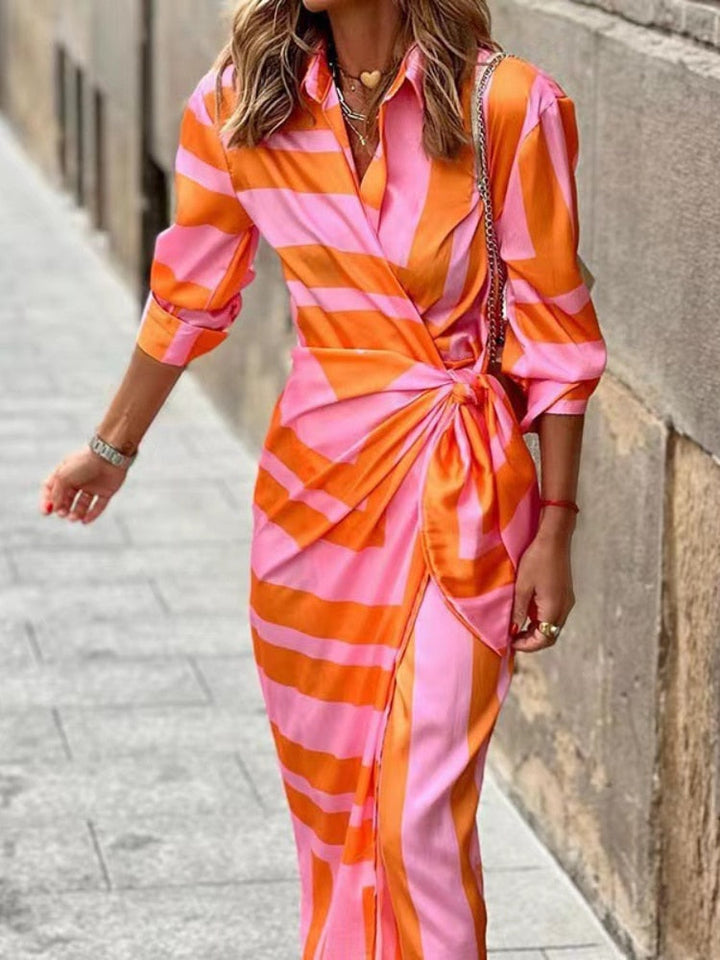 <p>Elouise - Incantevole Abito Estivo con Stile Avvolgente e Collo Elegante</p>