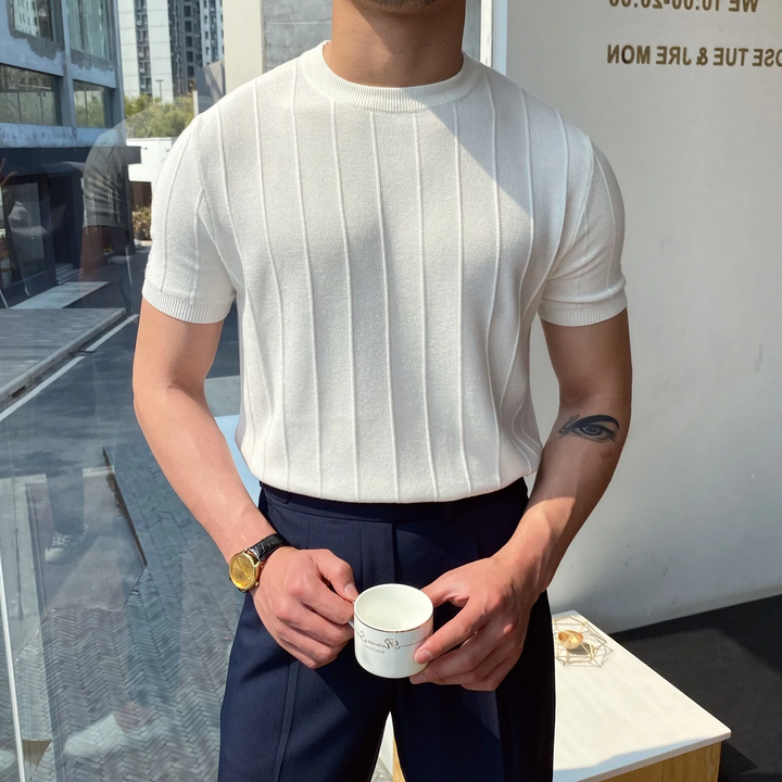 Franz | Eccezionale camicia elegante in maglia fine per i giorni speciali