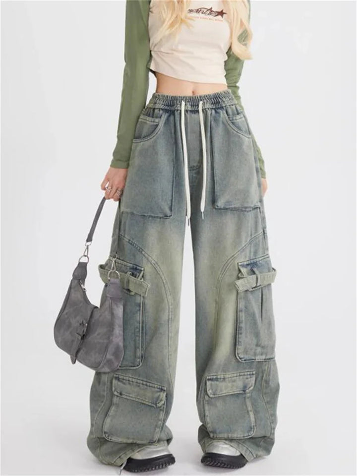 Jeans larghi da donna in stile retrò - comfort e stile per tutti i giorni