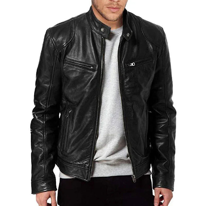 Giacca da motociclista premium da uomo per un look elegante e casual