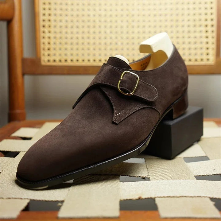 Scarpe eleganti da uomo in pelle scamosciata marrone - perfette per ogni occasione
