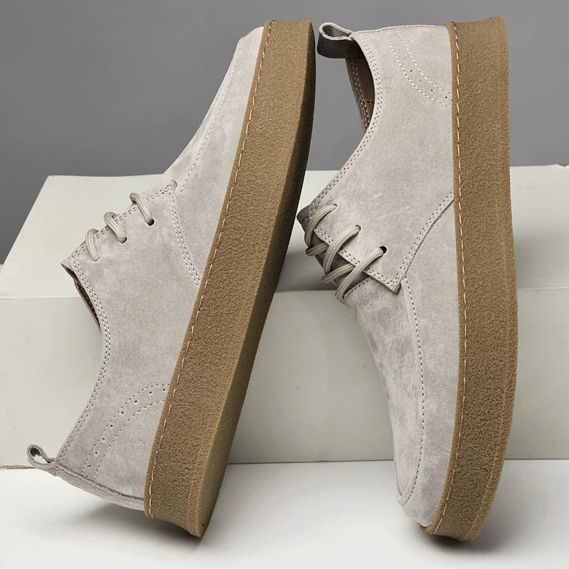 Scarpe da uomo eleganti in pelle scamosciata di alta qualità - eleganza e comfort per tutti i giorni
