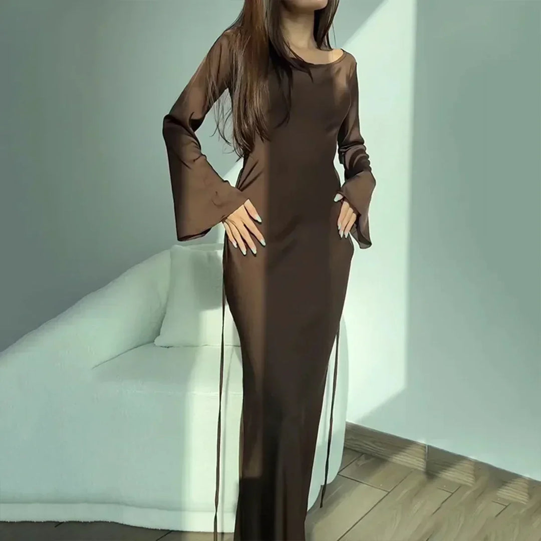 Elegante abito da donna a maniche lunghe - perfetto per ogni occasione