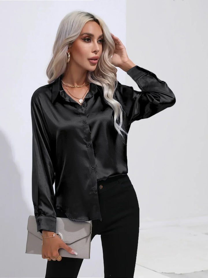 Isotta - Satijnen Blouse