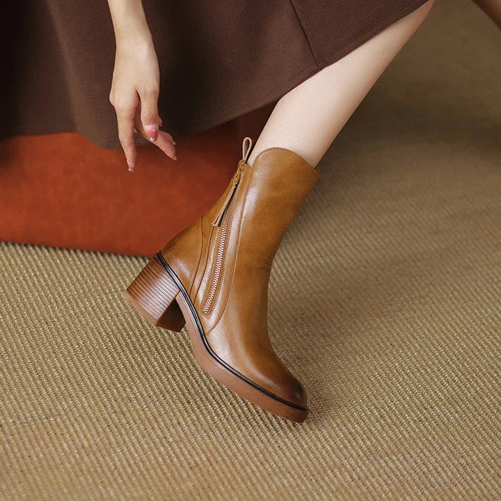 Laura™ - Stivali in pelle premium con tacco