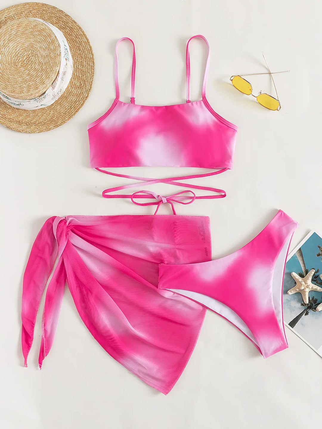 Il set bikini a fascia Reha con dettaglio a portafoglio Chique per un look verleidelijkzomerse