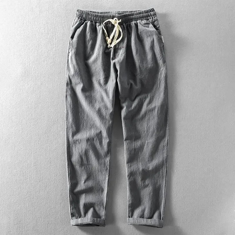 Pantaloni da uomo in lino per il comfort e la libertà, ideali per lo stile quotidiano