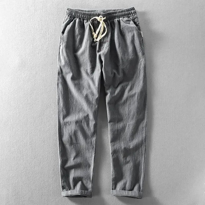 Pantaloni da uomo in lino per il comfort e la libertà, ideali per lo stile quotidiano