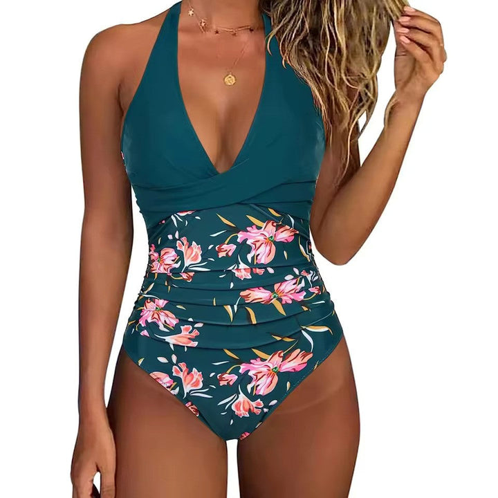 Elna Tropisch Elegance Hoge Taille Badpak per un look chic e raffinato