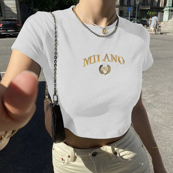 Ilira - Crop Top Milano Elegante per il Tuo Guardaroba alla Moda