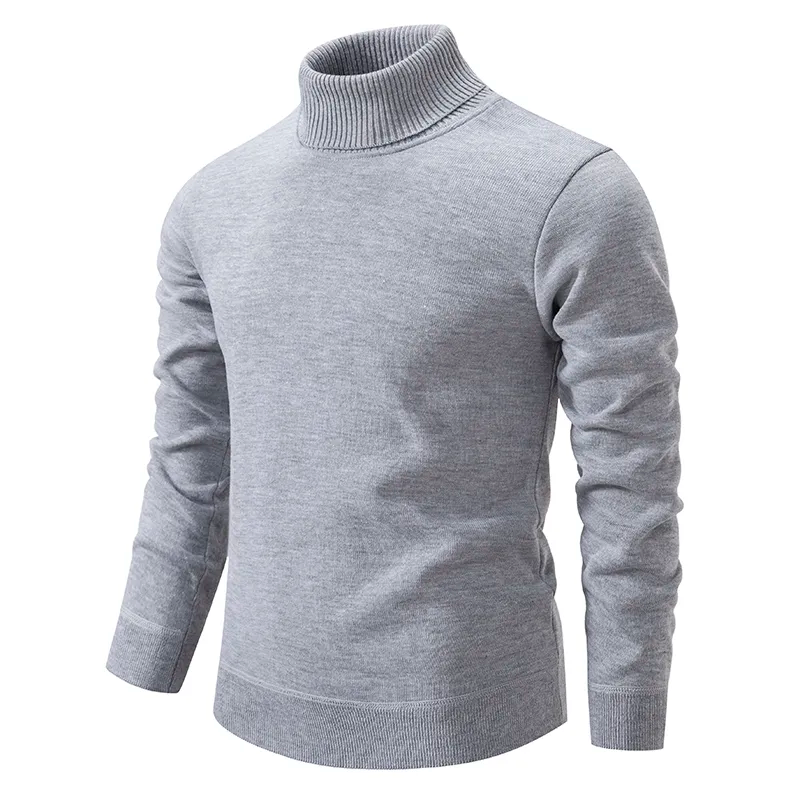 Esclusivo maglione dolcevita da uomo in cotone pregiato - eccezionalmente morbido e confortevole