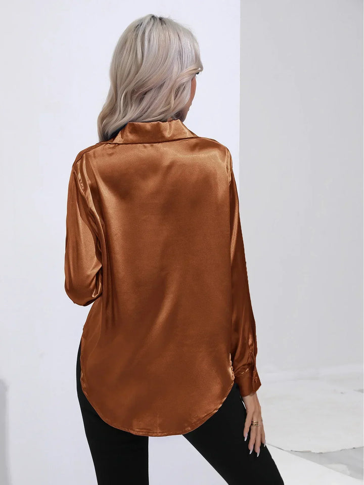 Isotta - Satijnen Blouse