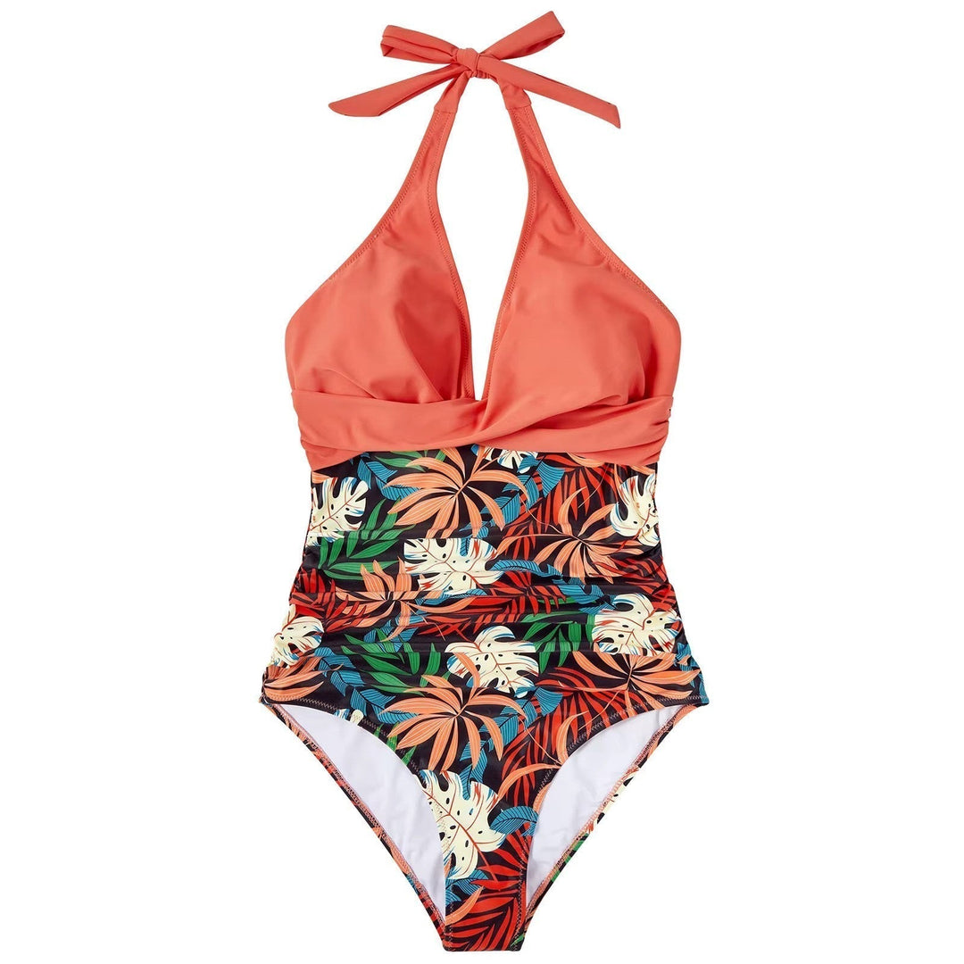Elna Tropisch Elegance Hoge Taille Badpak per un look chic e raffinato