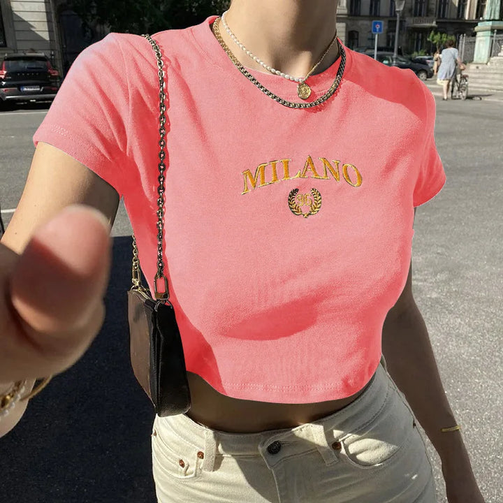 Ilira - Crop Top Milano Elegante per il Tuo Guardaroba alla Moda