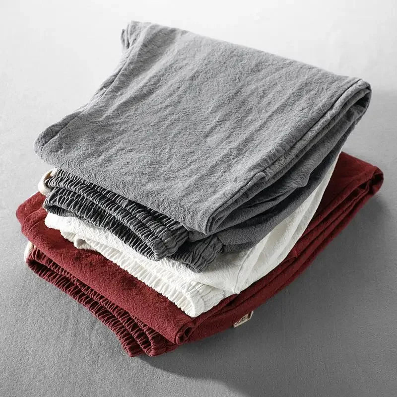 Pantaloni da uomo in lino per il comfort e la libertà, ideali per lo stile quotidiano