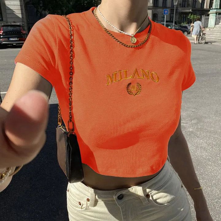 Ilira - Crop Top Milano Elegante per il Tuo Guardaroba alla Moda