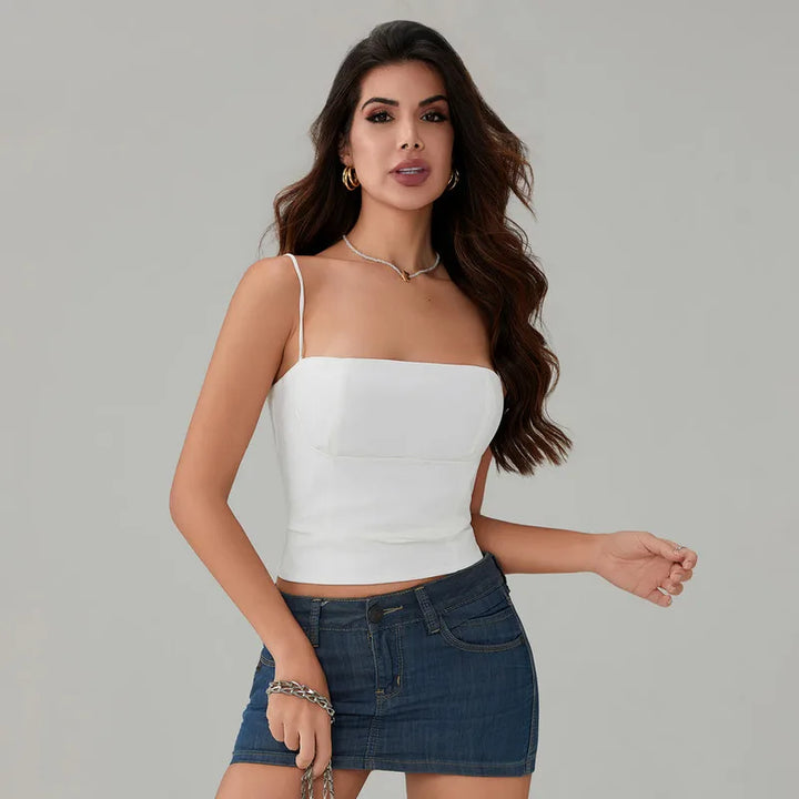 Gracelyn - Crop Top Slim Fit Elegante e alla Moda