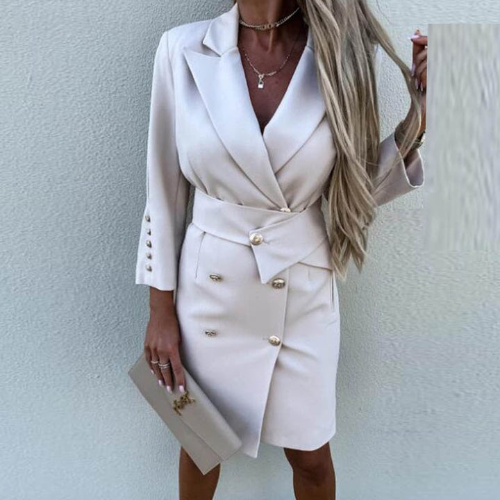 <html><body><p>Elegante giacca blazer doppio tessuto con stile</p></body></html>