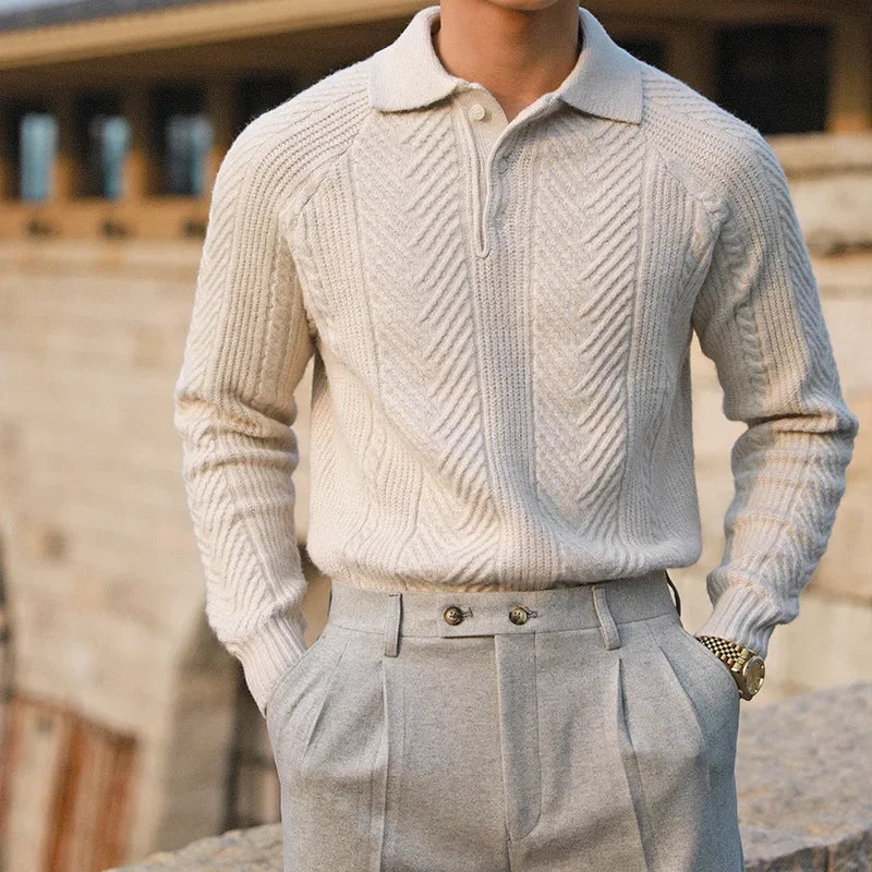 Elegante e confortevole maglione invernale da uomo con vestibilità rilassata per il massimo calore e comfort