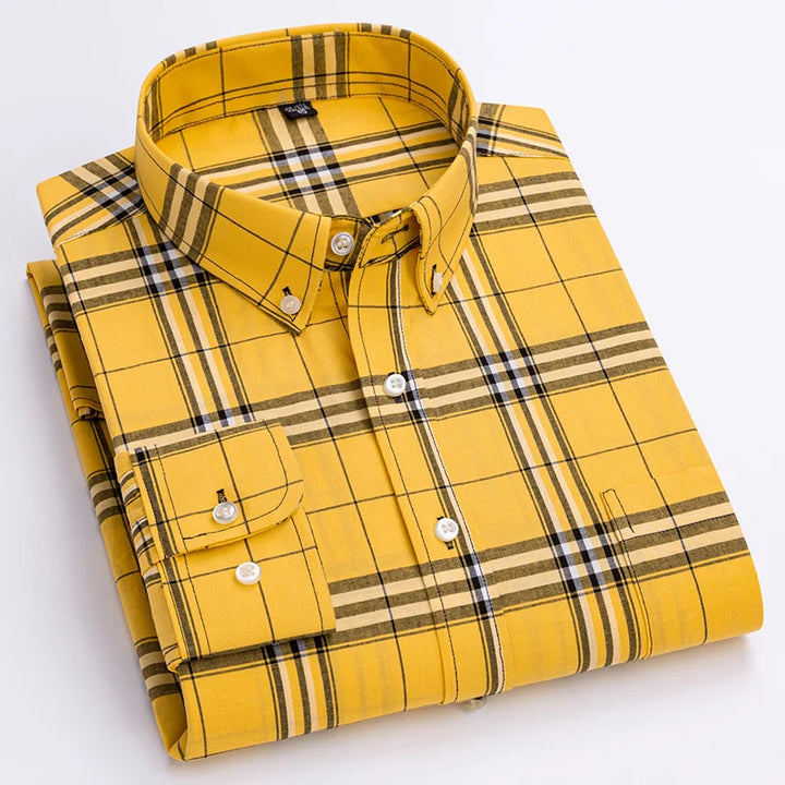 Elegante camicia a quadri da uomo, ideale per uno stile casual