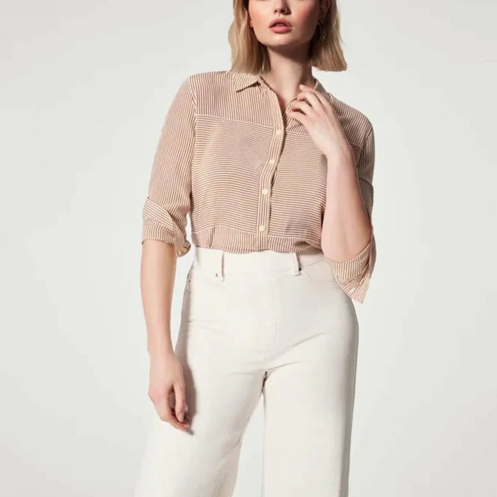Eleganti jeans da donna a gamba larga per un look comodo e alla moda