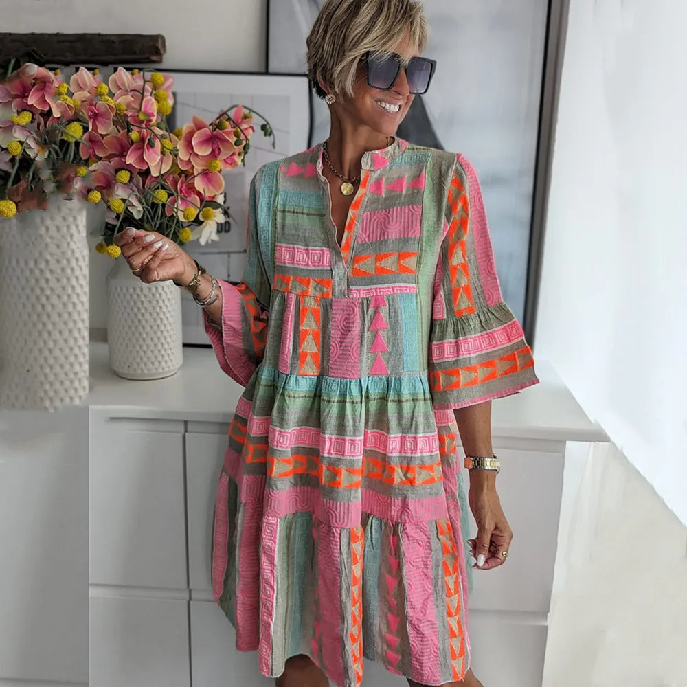 <html>    
    <p>Abito Tunica Stile Bohemien Ibiza - Perfetto per le Tue Avventure Estive in Belize!</p>
</html>