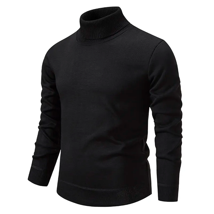 Esclusivo maglione dolcevita da uomo in cotone pregiato - eccezionalmente morbido e confortevole