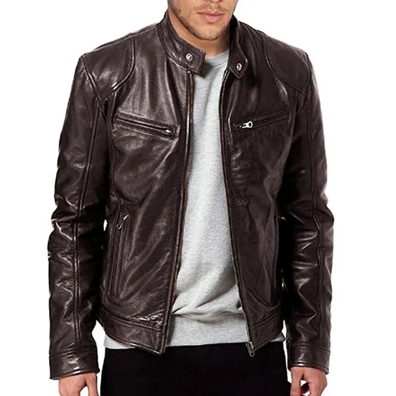 Giacca da motociclista premium da uomo per un look elegante e casual